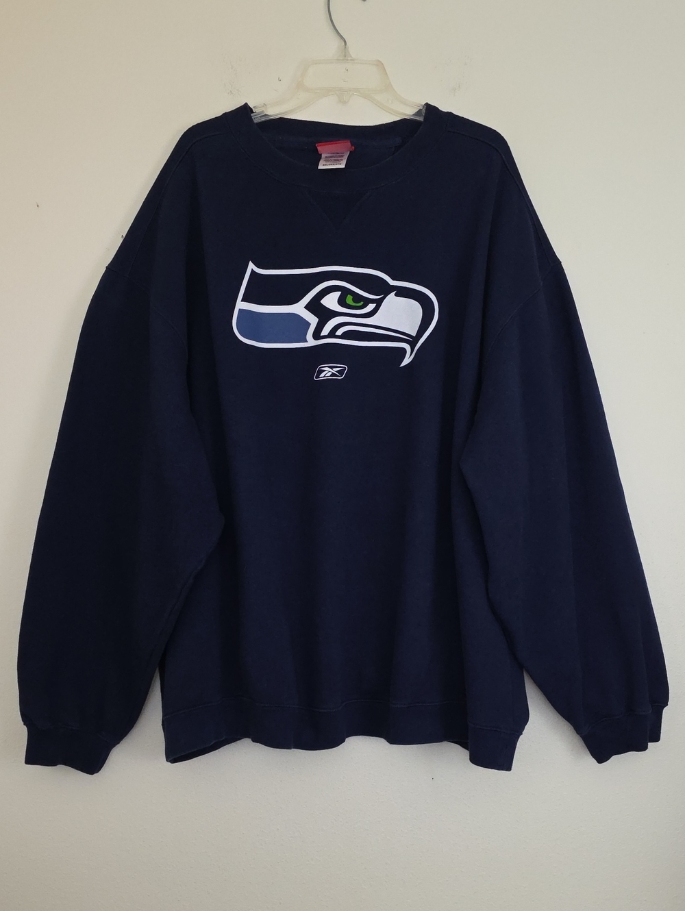 Reebok Navy Sweatshirt Long Sleeve Mens 3XL